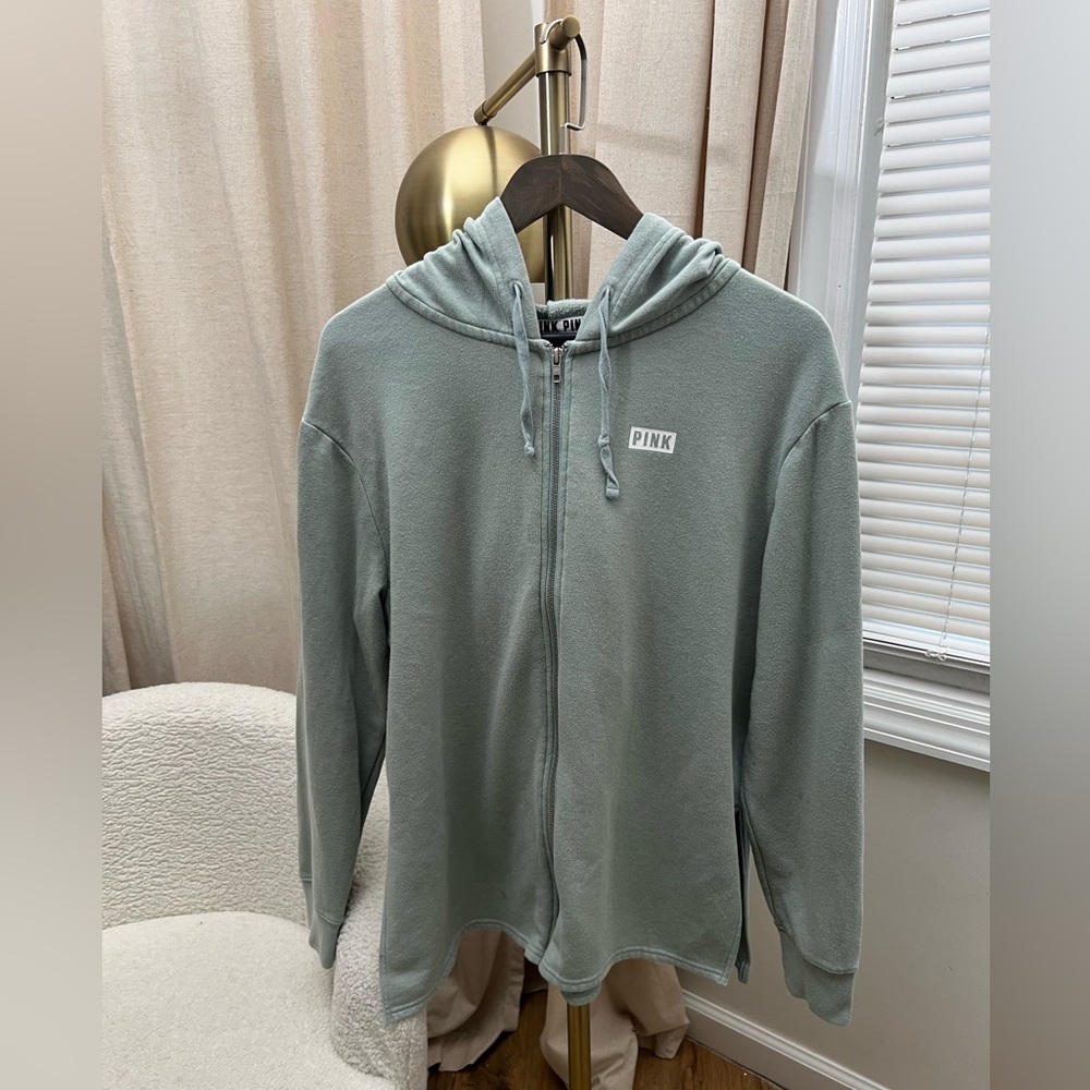 PINK Victoria Secret Zip up Sweater | Large - Picture 2 of 9
